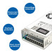 AC - DC converter 220V / 230V -> 0-200V 500W, Voltage en Amperage volledig instelbaar, Digitaal display AC - DC converter 220V / 230V -> 0-200V 500W, Voltage en Amperage volledig instelbaar, Digitaal display